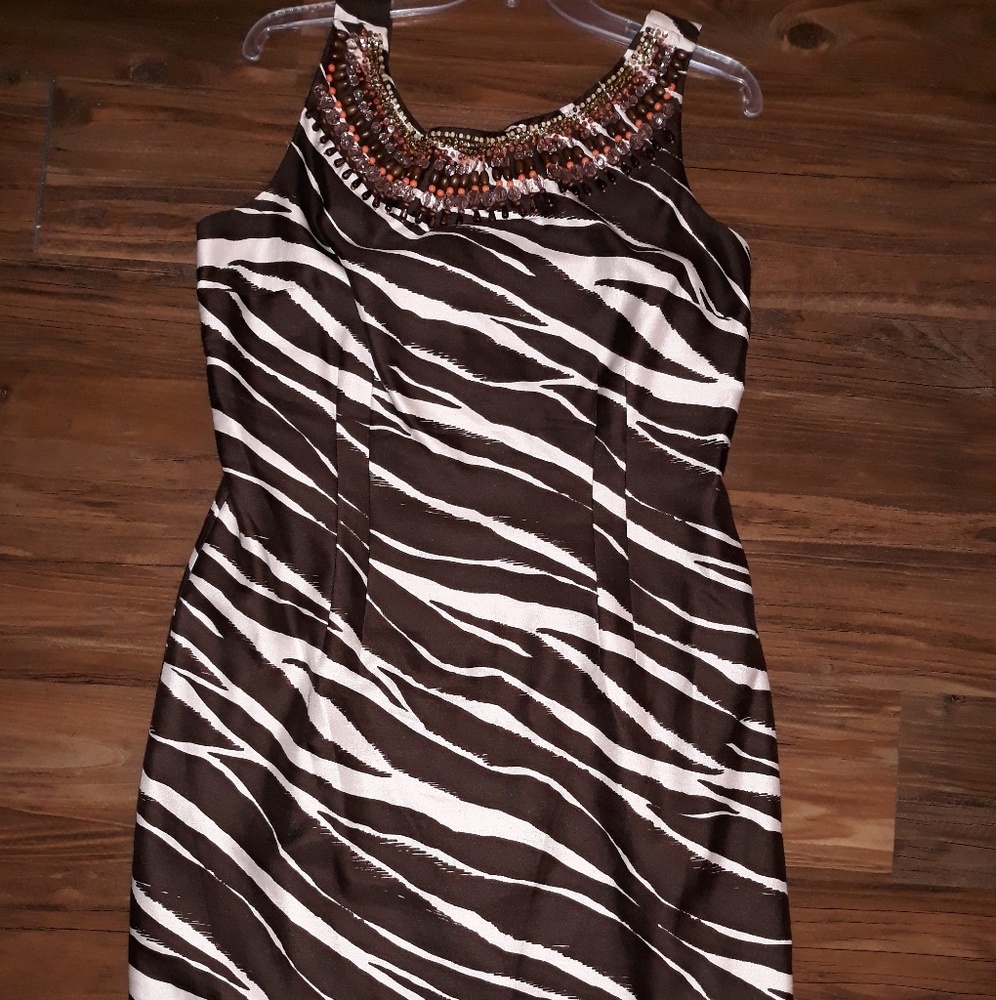 Kate Spade Joselle Zebra Animal Print Dress